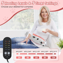 USB Powered Electric Heating Pad Period Heated Plush Cute Cat Throwing Pillow Lovely Cat Heating Pad for Period Cramps Menstrual