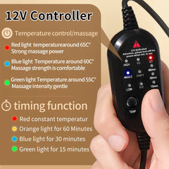Electric Heating Neck Wrap -3-Gear Massage & Timer,Relieves Cervical Neck Pain/Stiffness,For Joint Warmth & Boost Blood Flow