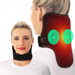 Electric Heating Neck Wrap -3-Gear Massage & Timer,Relieves Cervical Neck Pain/Stiffness,For Joint Warmth & Boost Blood Flow