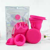 Lady Cycle Monthly Period Disk Medical Grade Reusable Menstrual Disc Storage Case Sterilizer Cup Menstrual Collector
