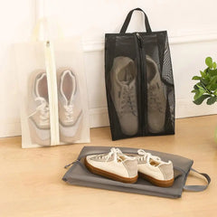 Dustproof Portable Outdoor Mesh Shoe Bag Breathable Lightweight Travel Shoe Bag Shoe Organizer for Outdoor Use/Travel/Sports