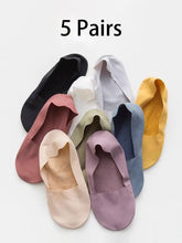 5 Pairs Women’s Invisible Low Cut Socks – Breathable Non-Slip Comfort Casual Socks Set