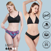 Seamless Swimwear Teenagers Menstrual Panties 4-Layer Leakproof Gilrs Bikini Fast Absorption Summer Beachwear Period Swimsuits
