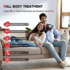 60 LEDs Red&Infrared Light Therapy Belt 850nm 660nm Back Burn Fat Wrap Slimming Machine Waist Heat Pad Full Body