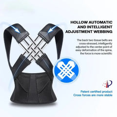 PosturePro Adjustable Back Support Belt – Spine Alignment & Waist Support Trainer for Men & Women