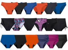 Menstrual Swimwear 4-Layer Leak Proof Period Panties High Waist Swimsuit Sexy Bikini Period Swim Bottoms Absorbent Beachwear