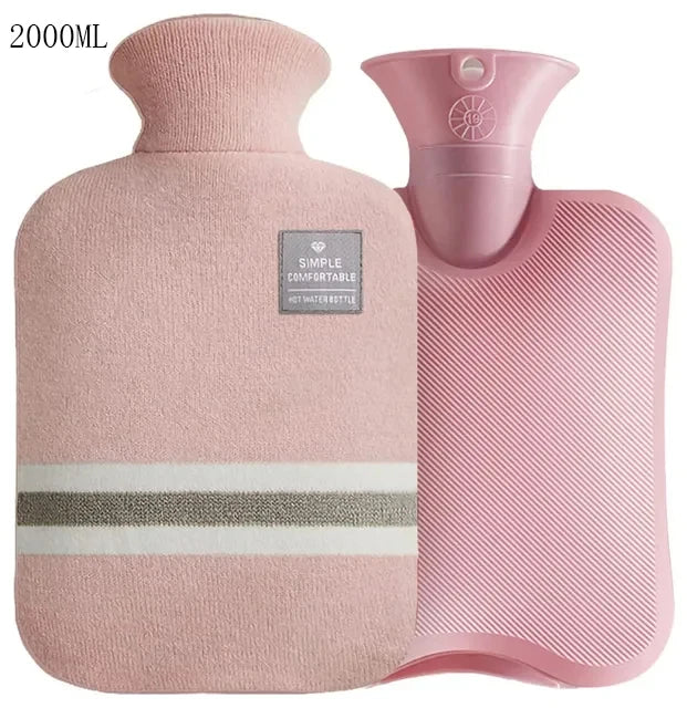 1000/2000Ml Hot Water Bottles Bag Water-filling Hot-water Bag for Female Warm Belly Hands and Feet Keep Hand Warmer Hot WaterBag