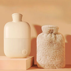 Cozy & Durable Hot Water Bottle with Soft Cloth Cover – 1000ML