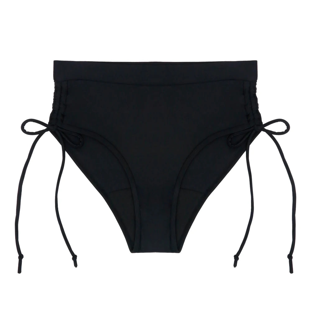 High Wasit Menstrual Panties Swimwear Fast Absoprtion Waterproof Swimsuit Bikini Bottoms Absorbent Beachwear Period Breifs