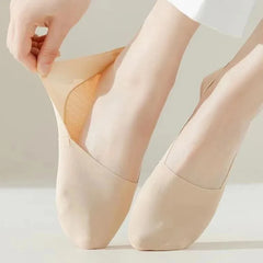 5 Pairs Women’s Ultra-Thin Invisible Socks – Breathable Non-Slip No-Show Boat Socks