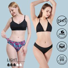 Seamless Swimwear Teenagers Menstrual Panties 4-Layer Leakproof Gilrs Bikini Fast Absorption Summer Beachwear Period Swimsuits