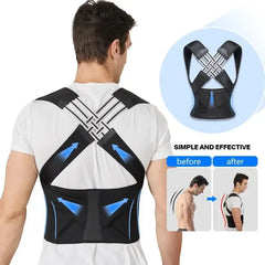 PosturePro Adjustable Back Support Belt – Spine Alignment & Waist Support Trainer for Men & Women