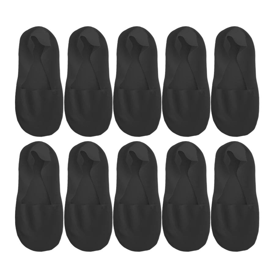 5 Pairs Women’s Invisible Low Cut Socks – Breathable Non-Slip Comfort Casual Socks Set