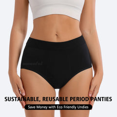 3PCS/Lot Menstrual Panties Woman Very Abundant Flow Menstruation Underwear High Waist Leak Proof Period Panties for Girls Set