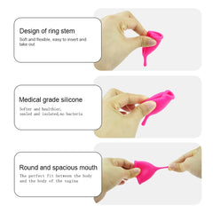 Hypoallergenic Certified Menstrual Cup With Sterilizer Kit Soft Woman Period Cup Menstrual Silicone Medical Cycle Menstrual Bowl