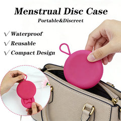 Lady Cycle Monthly Period Disk Medical Grade Reusable Menstrual Disc Storage Case Sterilizer Cup Menstrual Collector